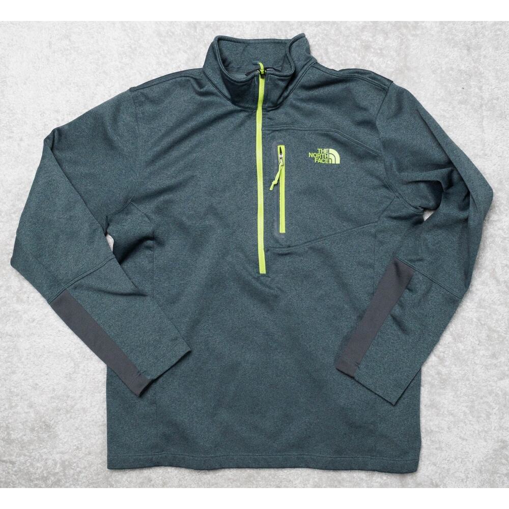 The North Face Canyonlands Half Zip Green Pullover Jacket Mens Size L